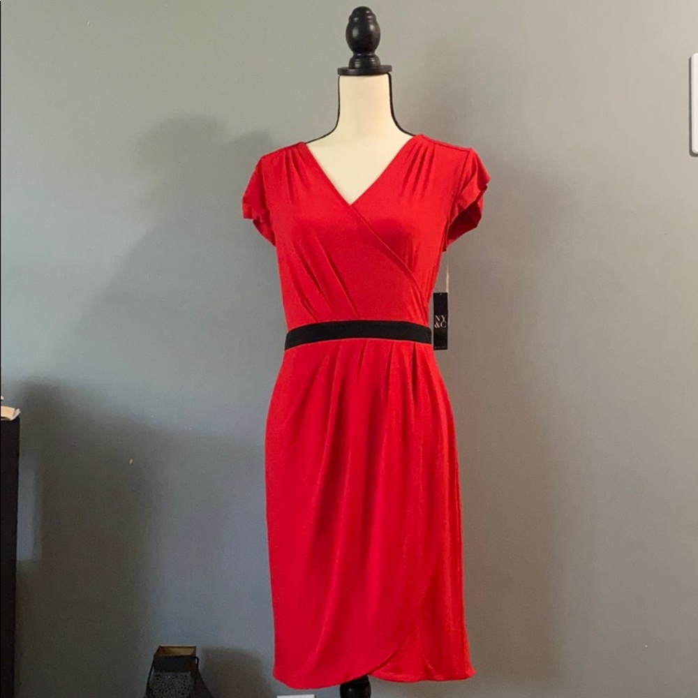 Faux wrap dress